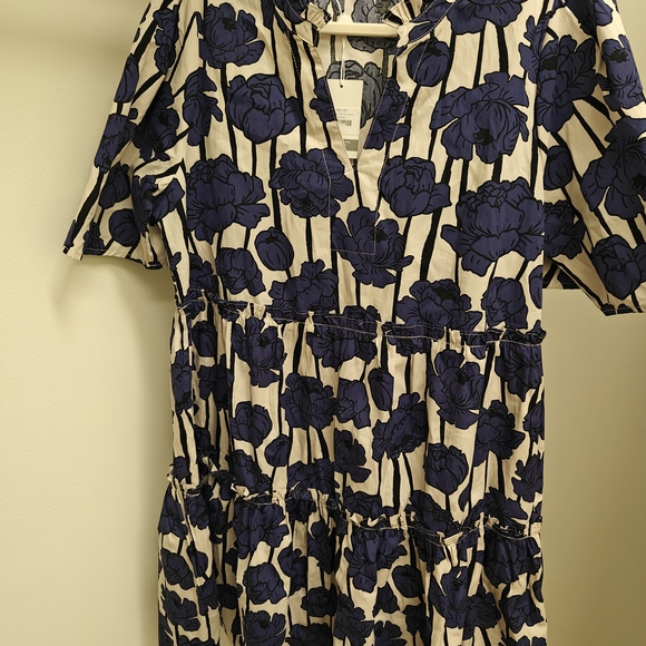 Mud Pie Blue Floral Mini Dress - Picture 4 of 6
